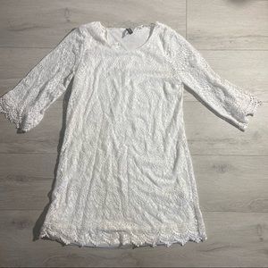 White lace dress